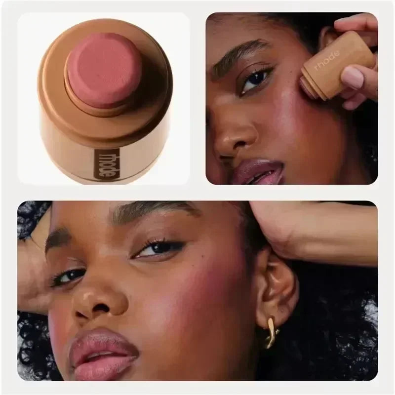 Rhode Pocket Blush Stick Lip And Cheek Hydrating Stick Natural Rouge Powder Blush Cream Lipstick Cheek Easy To Apply Color